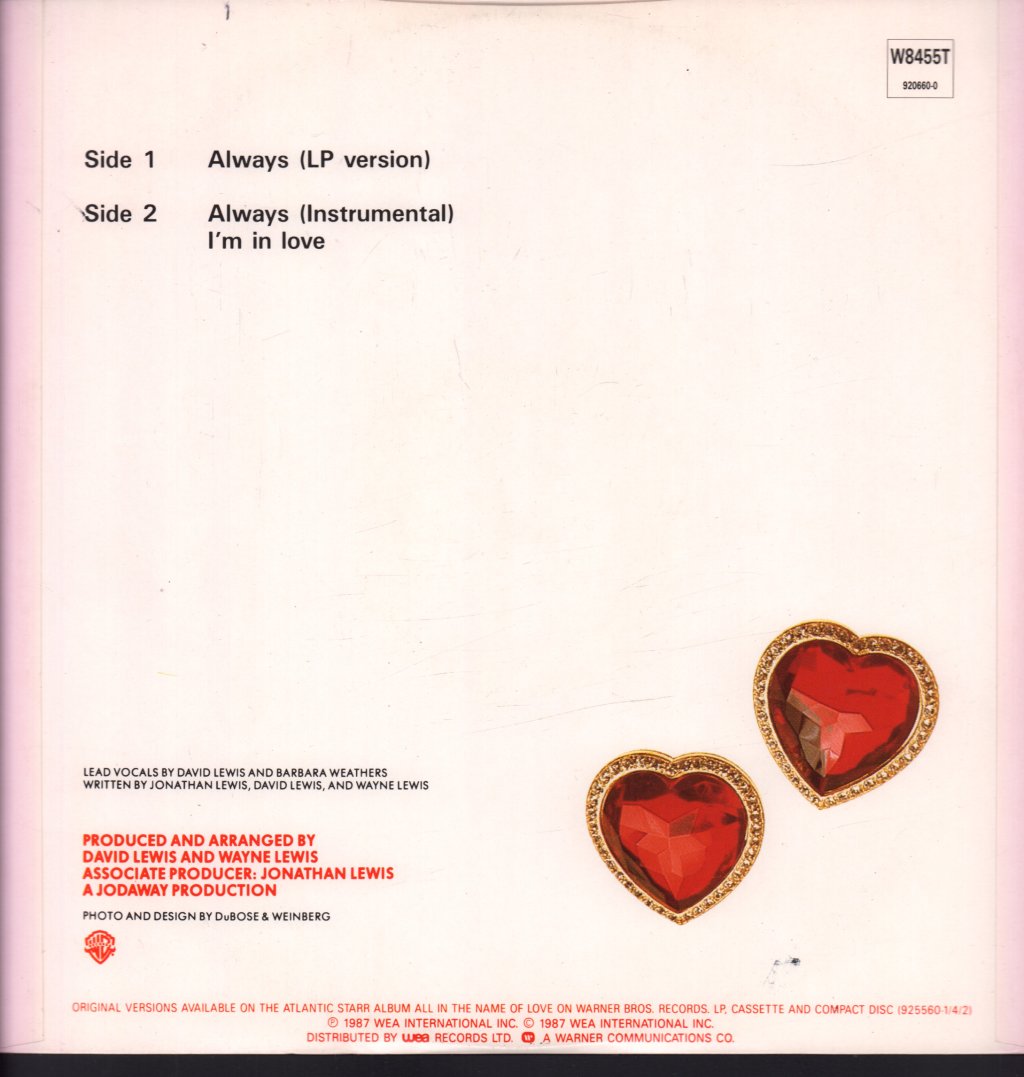 Atlantic Starr - Always - 12 Inch