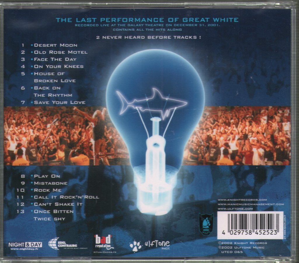 Great White - Thank You...Goodnight! - Cd