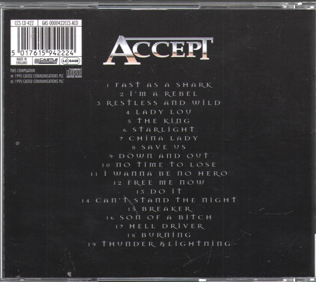 Accept - Steel Glove - Cd