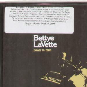 Bettye LaVette - Down To Zero - Cdr