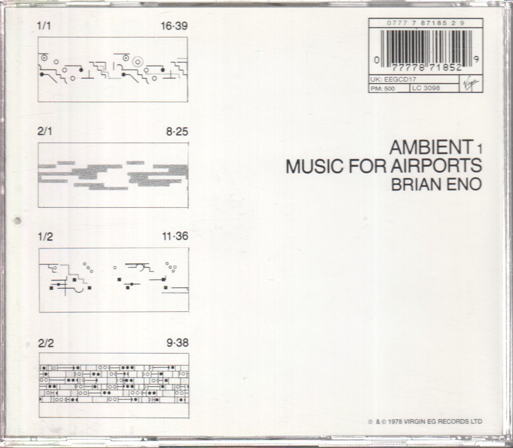 Brian Eno - Ambient 1 (Music For Airports) - Cd