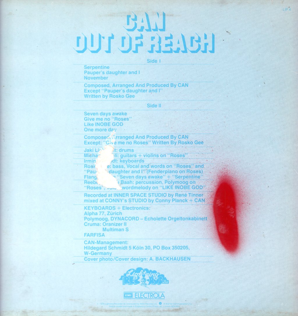 Can - Out Of Reach - Lp