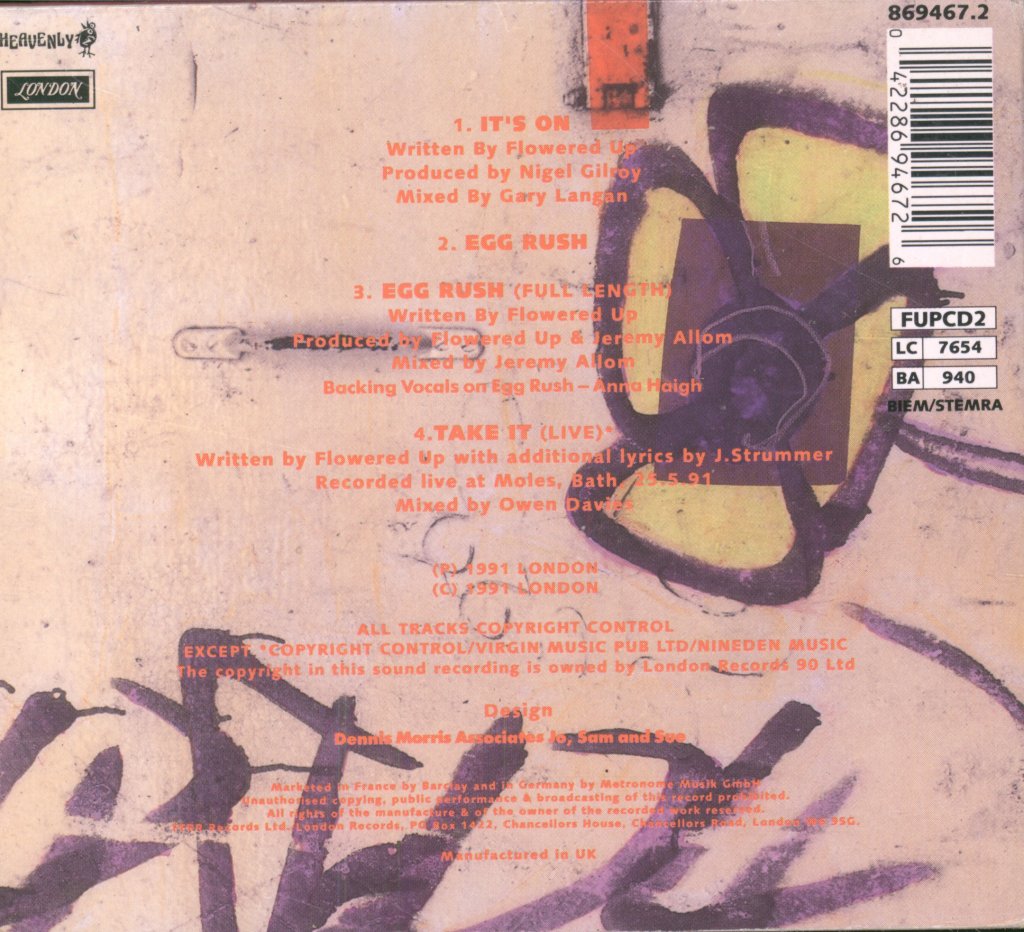 Flowered Up - It's On Egg Rush - Cd
