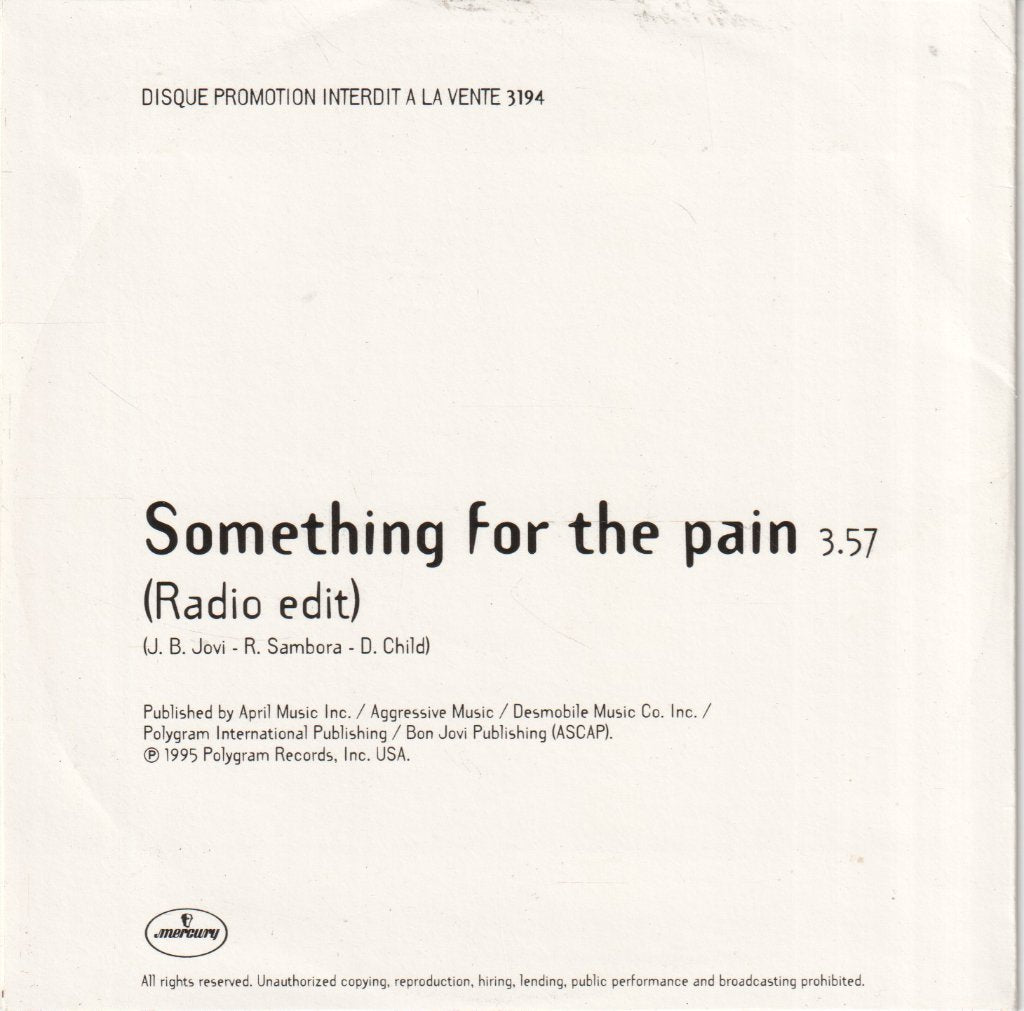 Bon Jovi - Something For The Pain - Cd