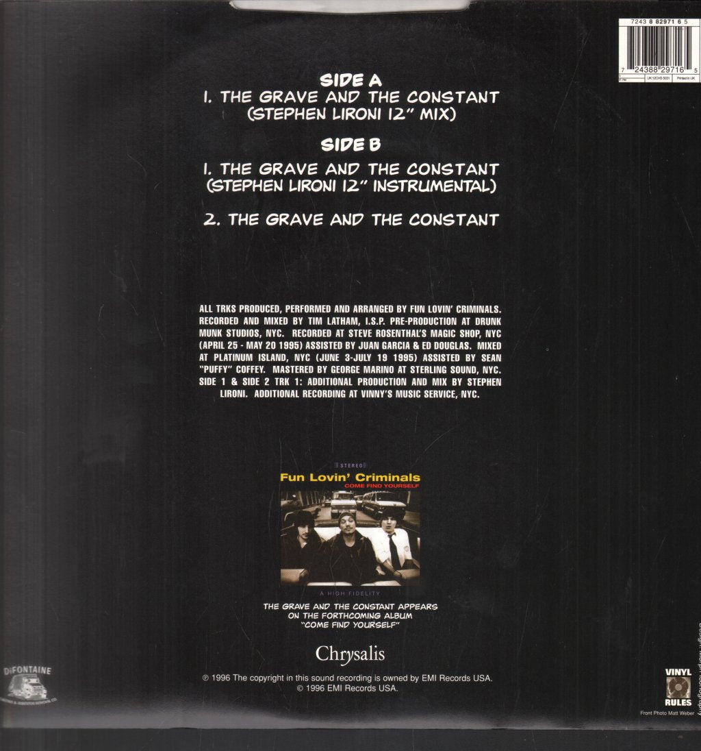 Fun Lovin' Criminals - Grave And The Constant - 12 Inch