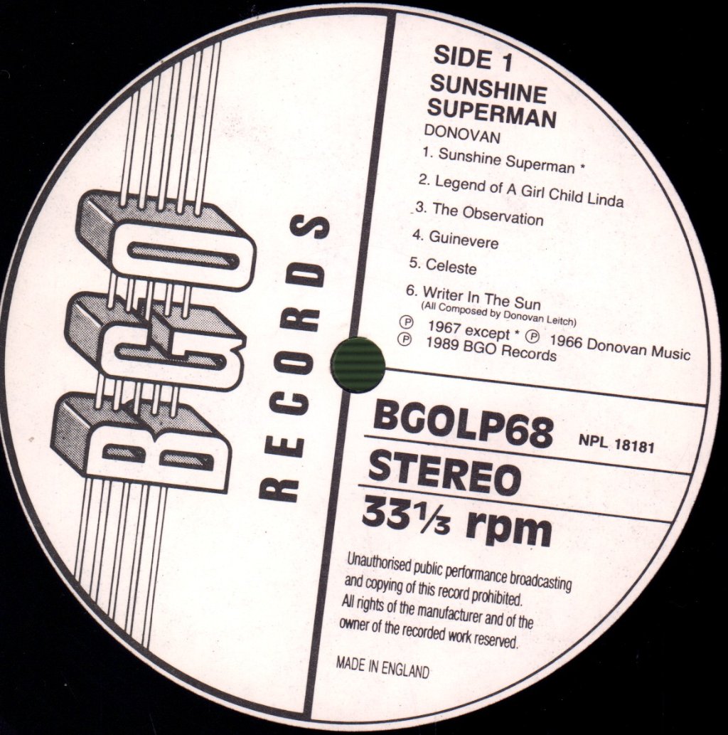 Donovan - Sunshine Superman - Lp