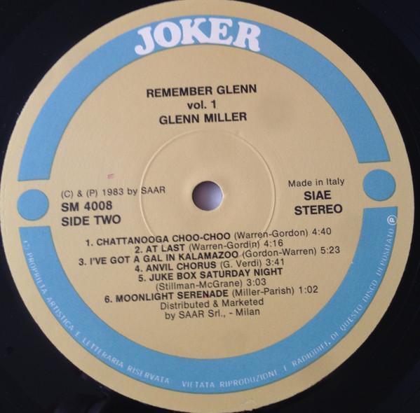 Glenn Miller - Remember Glenn Vol.1 - Lp