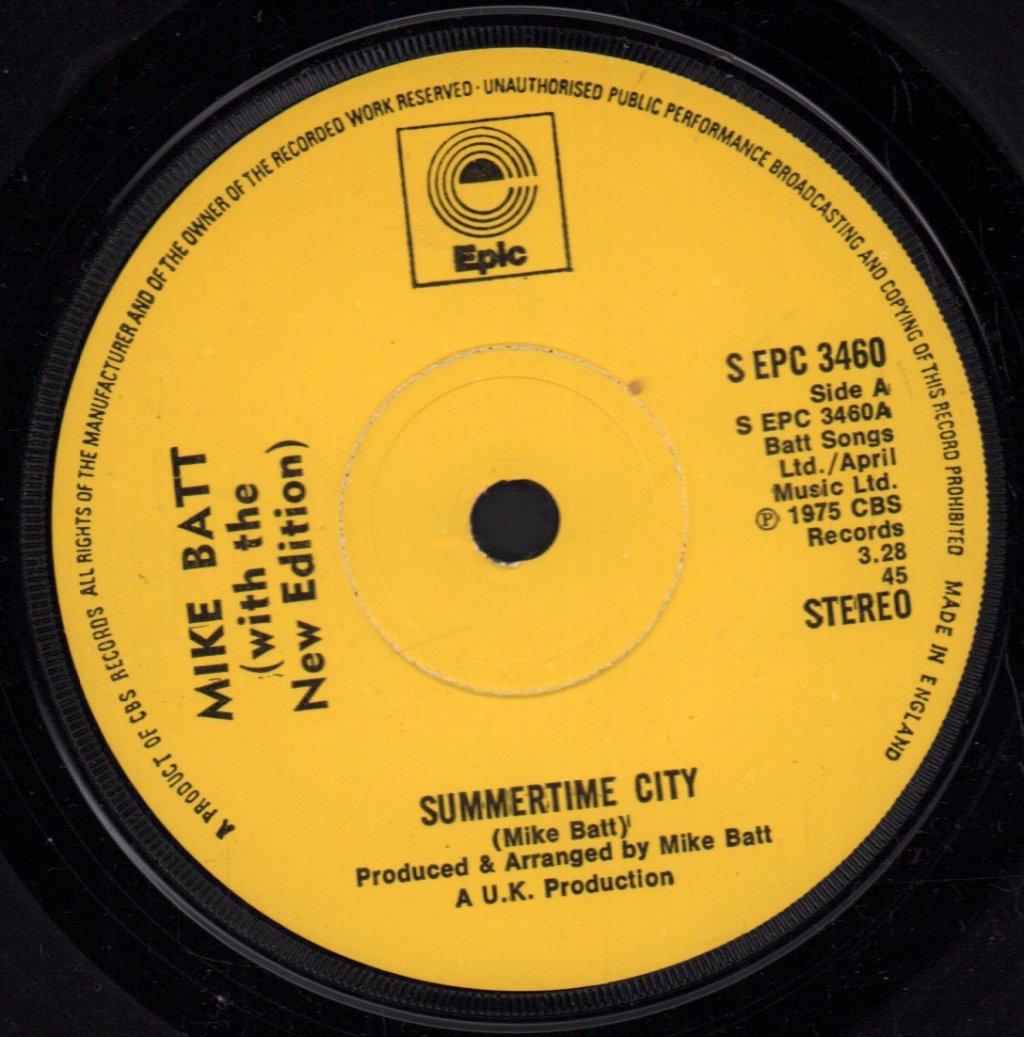 Mike Batt - Summertime City - 7 Inch