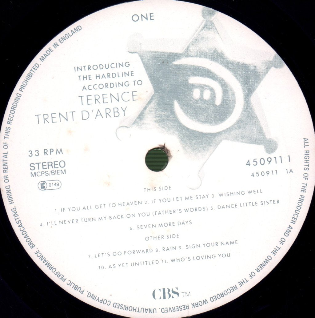 Terence Trent D'Arby - Introducing The Hardline According To - Lp