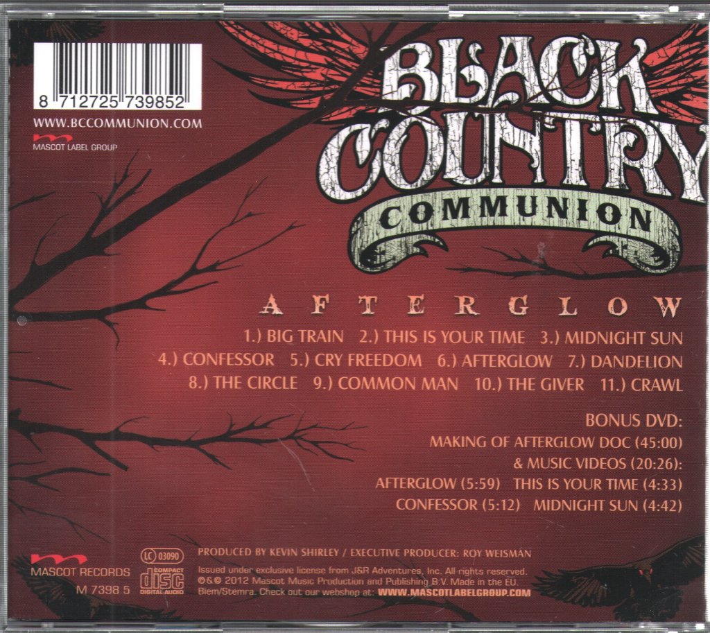 Black Country Communion - Afterglow - Cd/Dvd