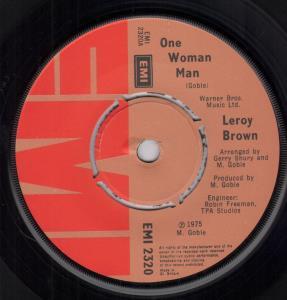 Leroy Brown - One Woman Man - 7 Inch
