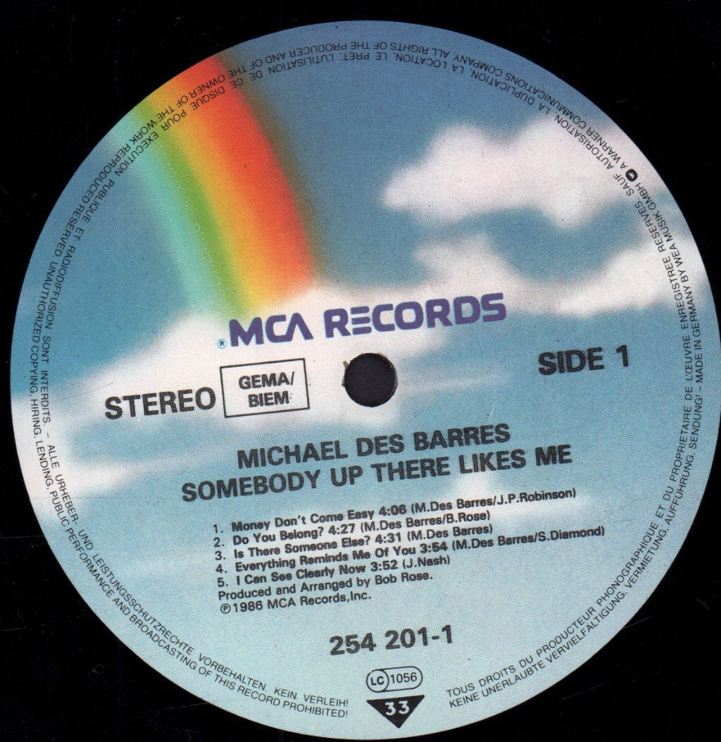 Michael Des Barres - Somebody Up There Likes Me - Lp