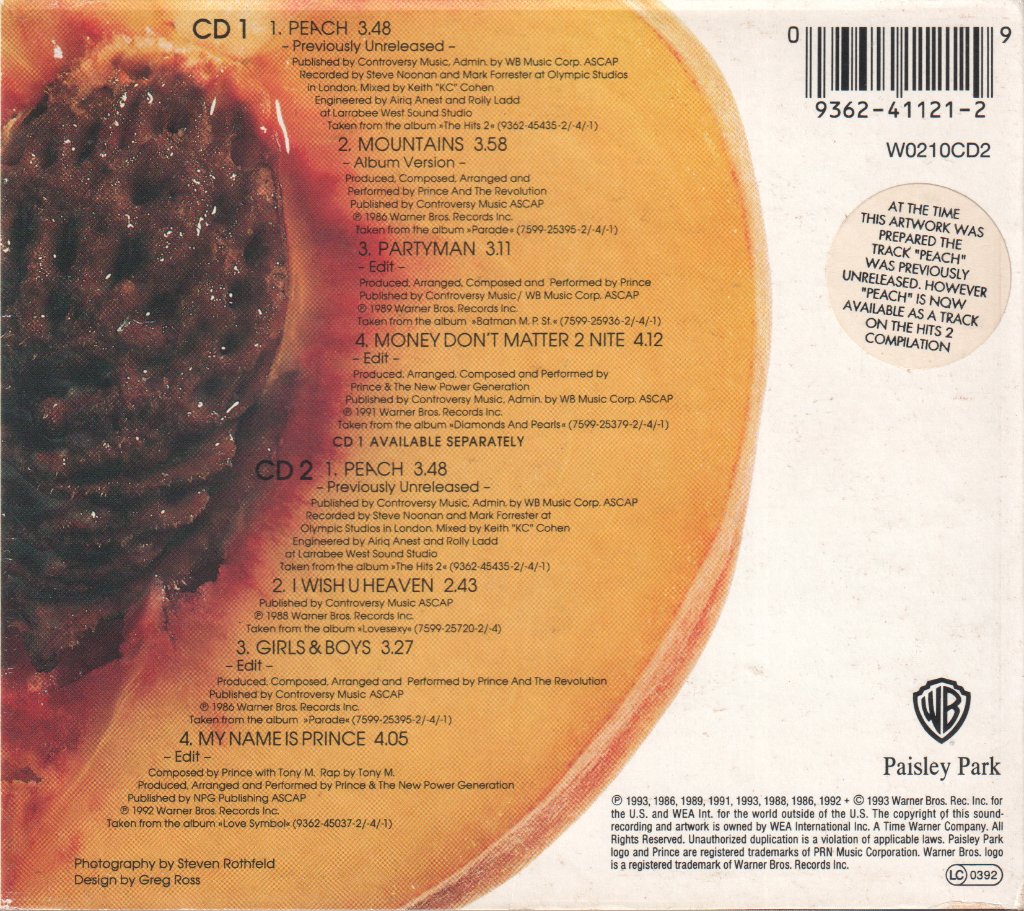Prince - Peach - Cd Set