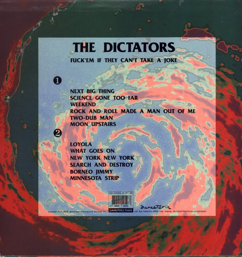 Dictators - Fuck 'Em If They Can't Take A Joke - Lp