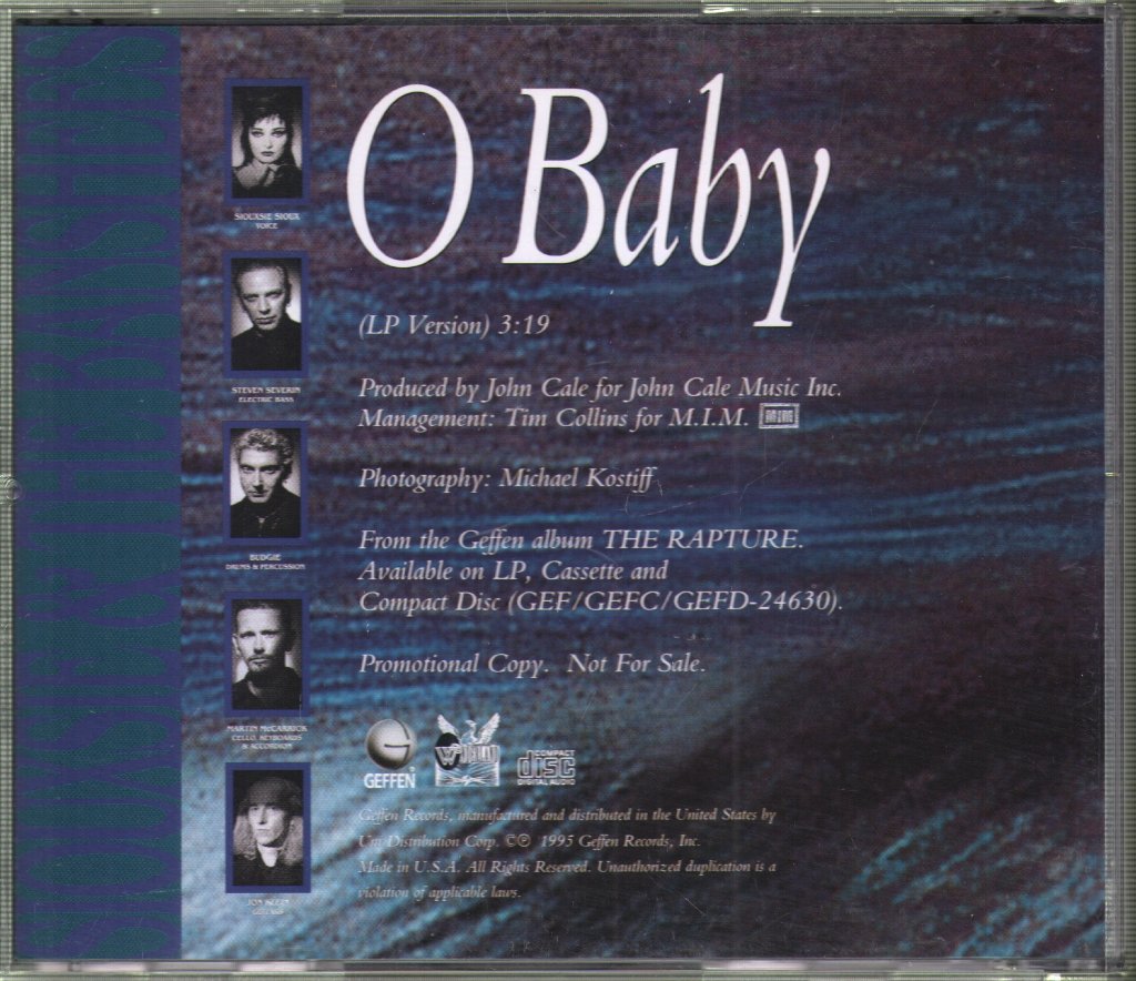 Siouxsie And The Banshees - O Baby - Cd