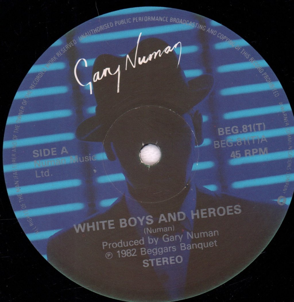 Gary Numan - White Boys And Heroes - 12 Inch