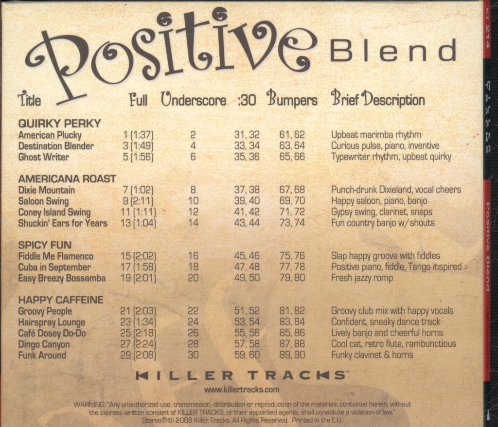 Various Artists - Positive Blend - Cd