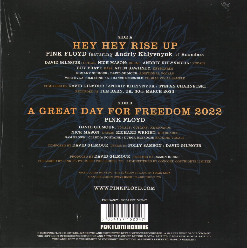 Pink Floyd - Hey Hey Rise Up - 7 Inch