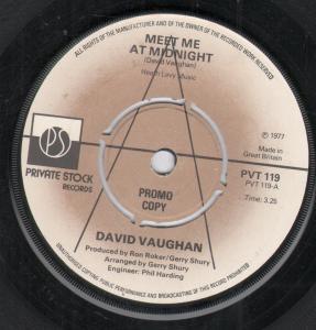 David Vaughan - Meet Me At Midnight - 7 Inch