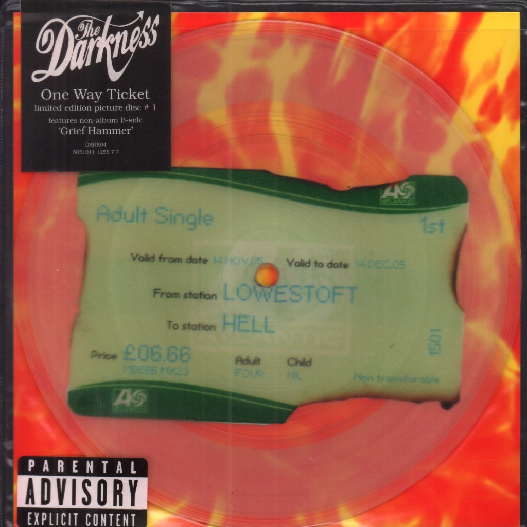 Darkness - One Way Ticket - 7 Inch