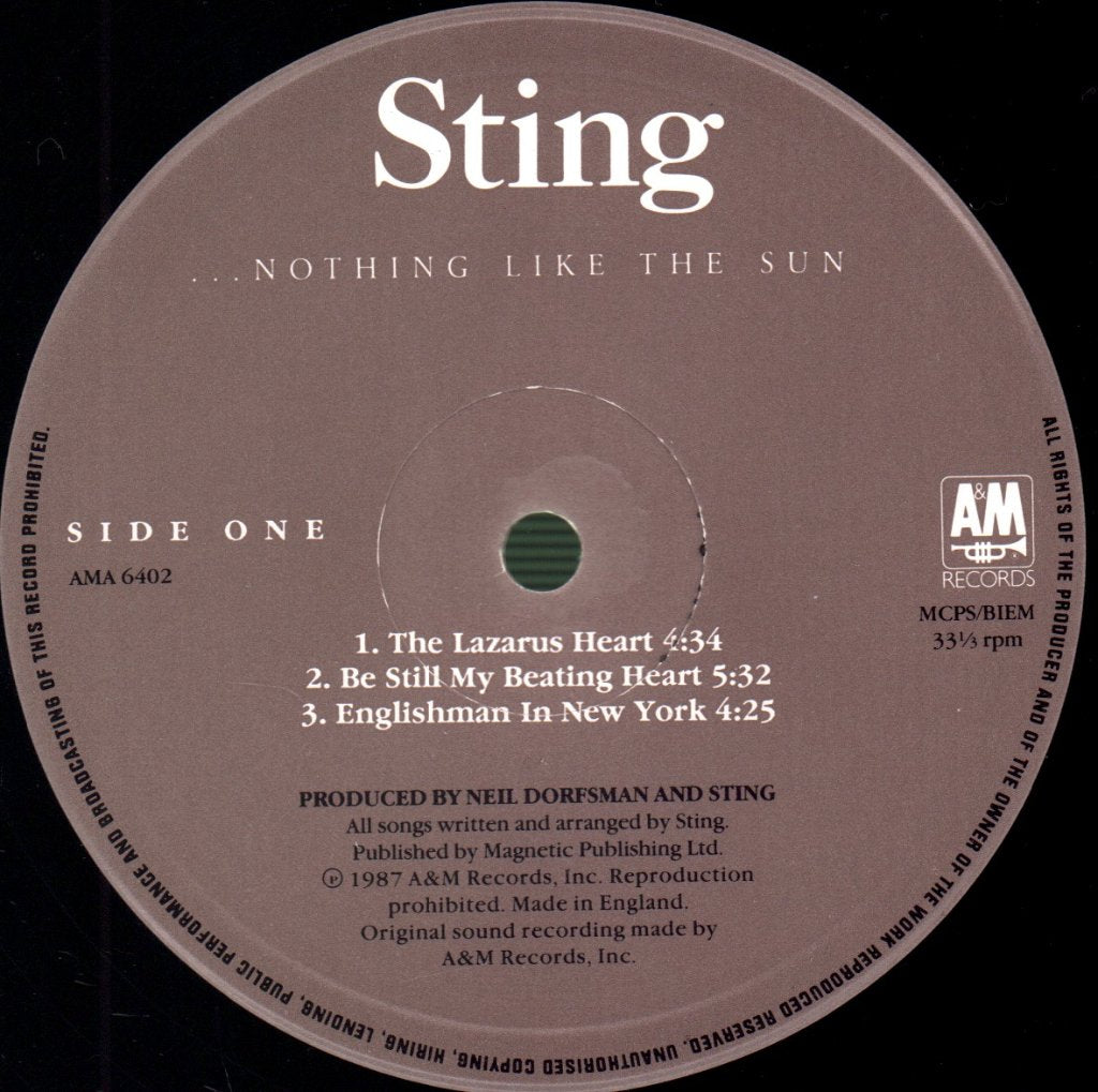 Sting - Nothing Like The Sun - Double Lp