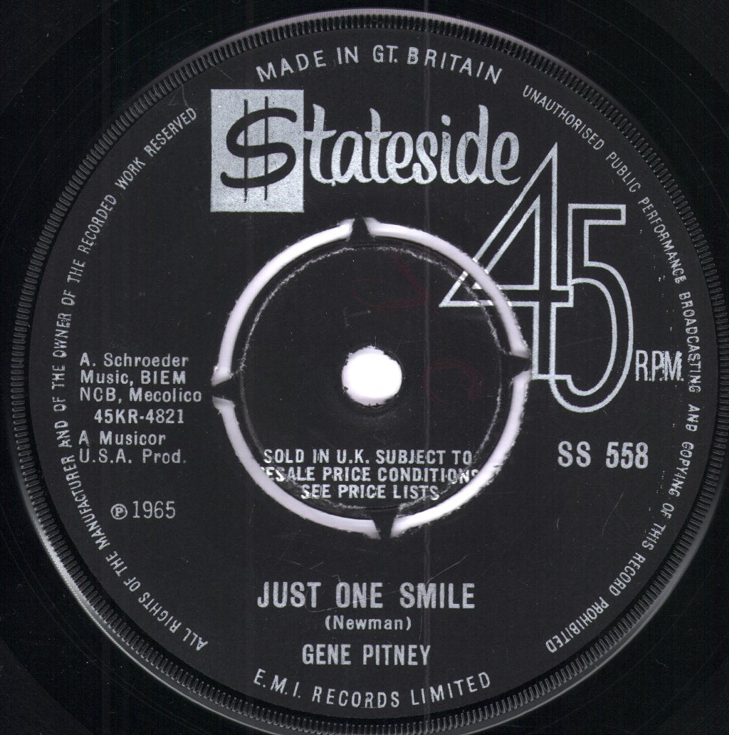Gene Pitney - Just One Smile - 7 Inch