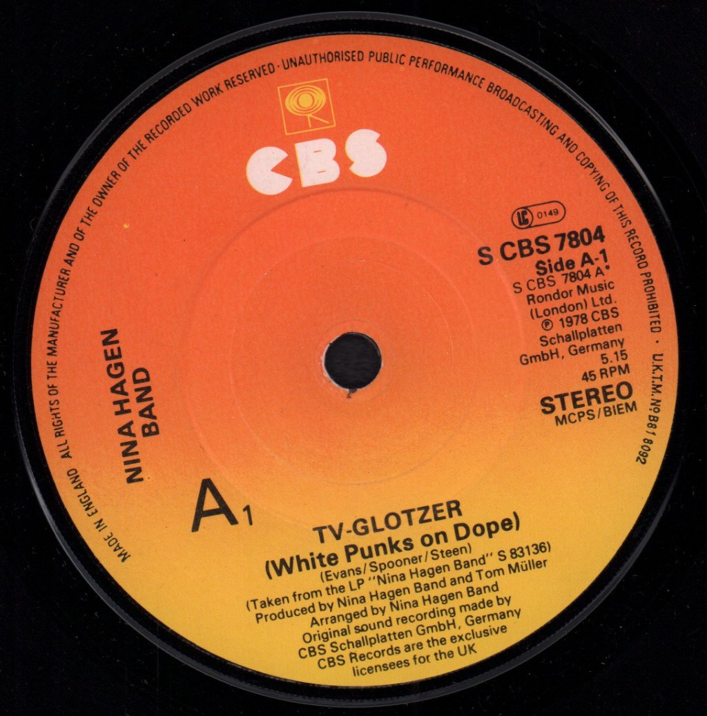 Nina Hagen Band - Tv Glotzer - 7 Inch