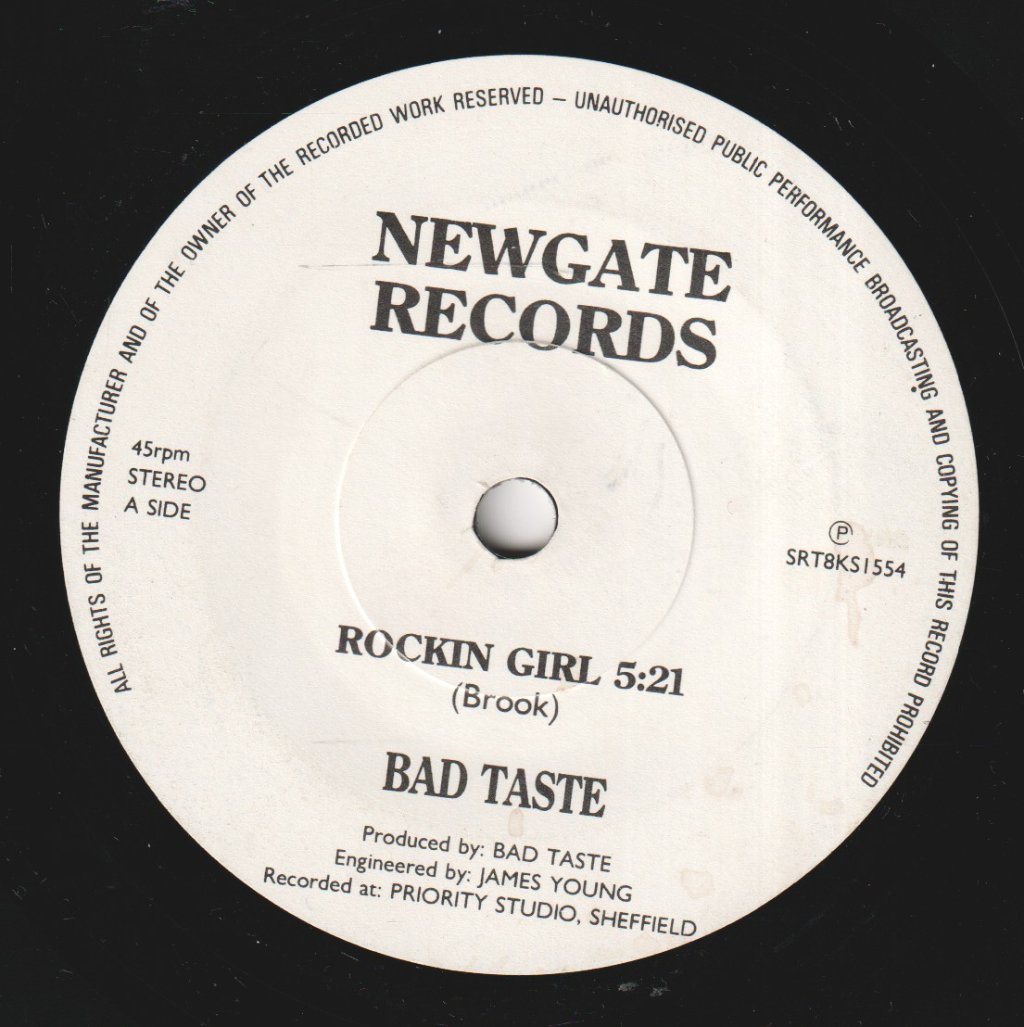 Bad Taste (Uk Metal Group) - Rockin Girl - 7 Inch