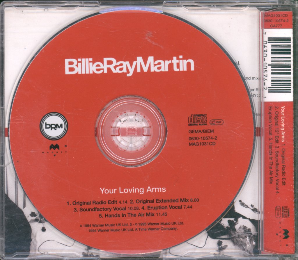 Billie Ray Martin - Your Loving Arms - Cd