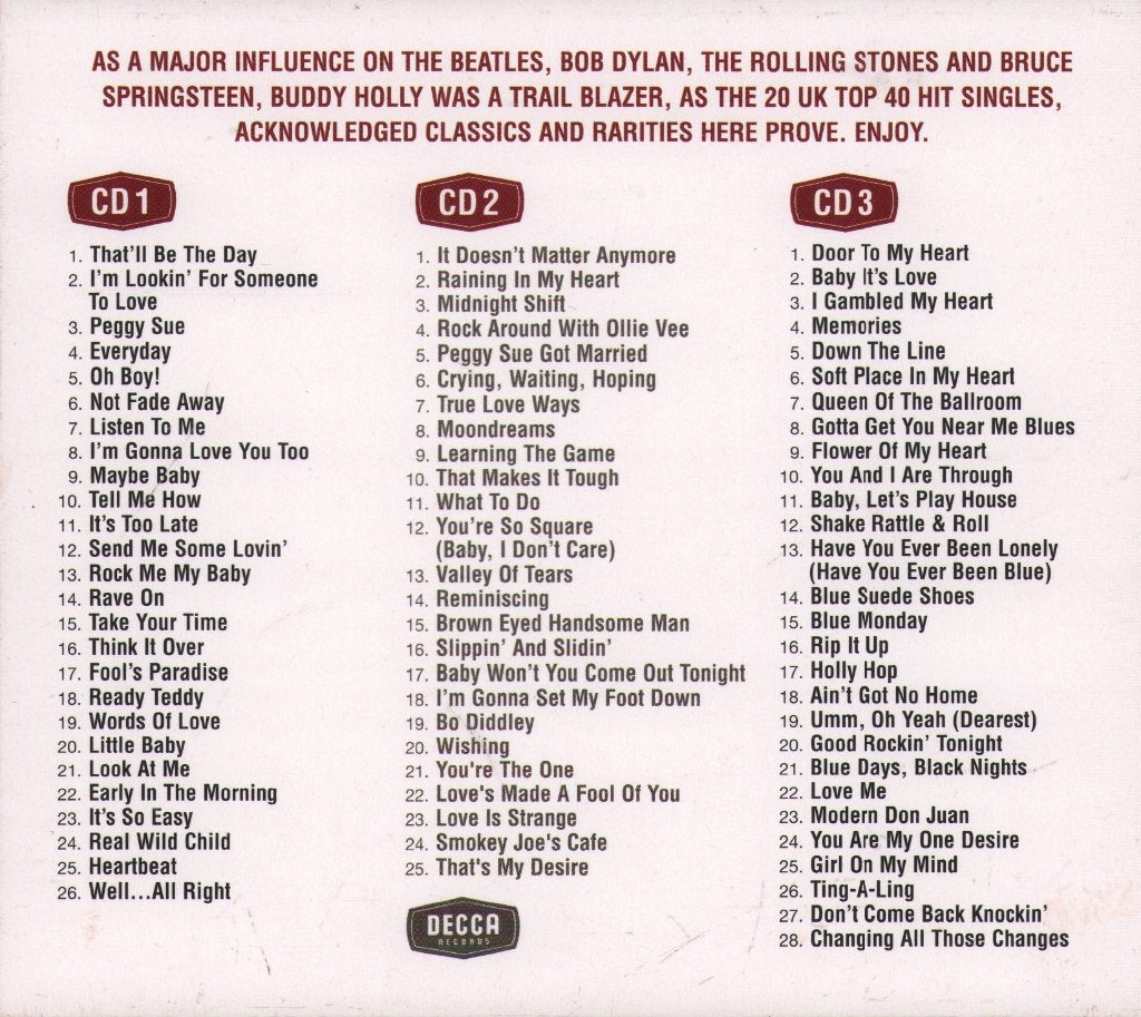 Buddy Holly And The Crickets - Rave On: The Very Best Of - Cd Set