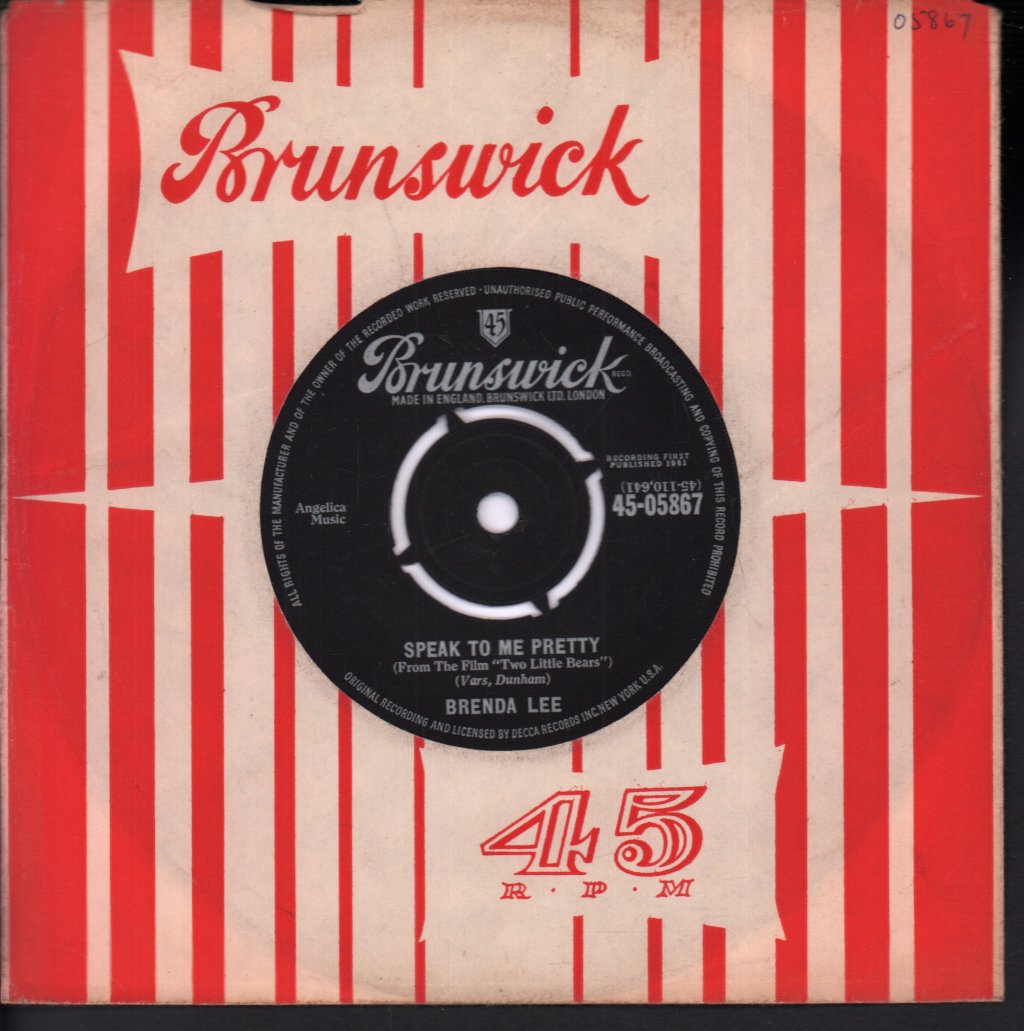 Brenda Lee - Speak To Me Pretty - 7 Inch