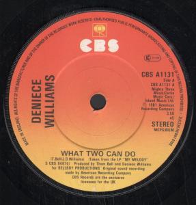 Deniece Williams - What Two Can Do - 7 Inch