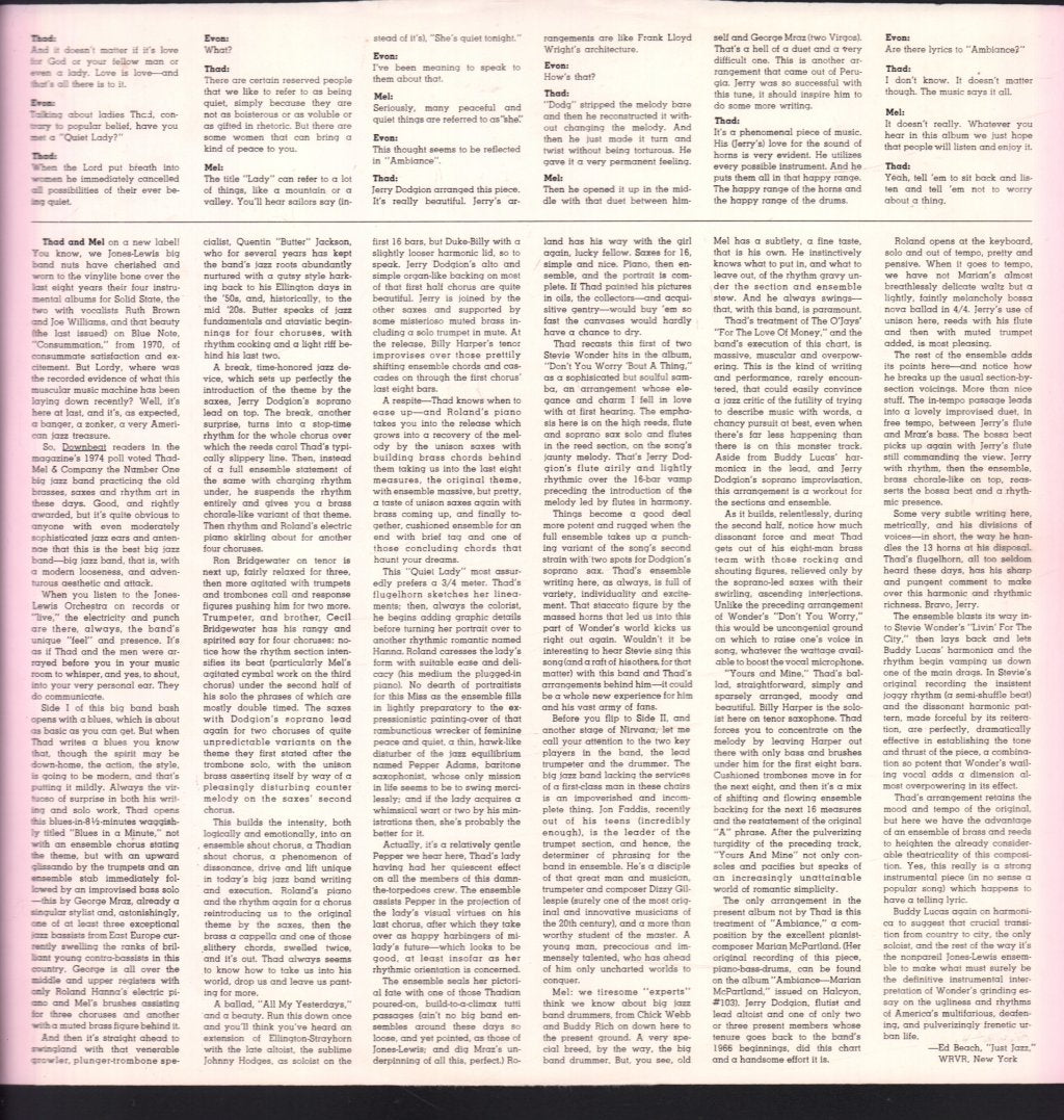 Thad Jones & Mel Lewis - Potpourri - Lp