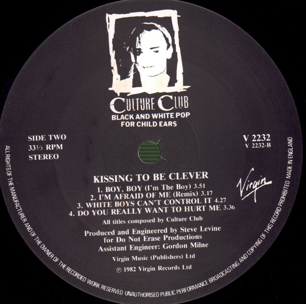 Culture Club - Kissing To Be Clever - Lp