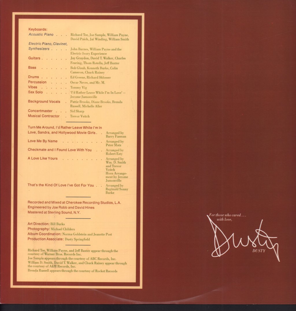 Dusty Springfield - It Begins Again - Lp