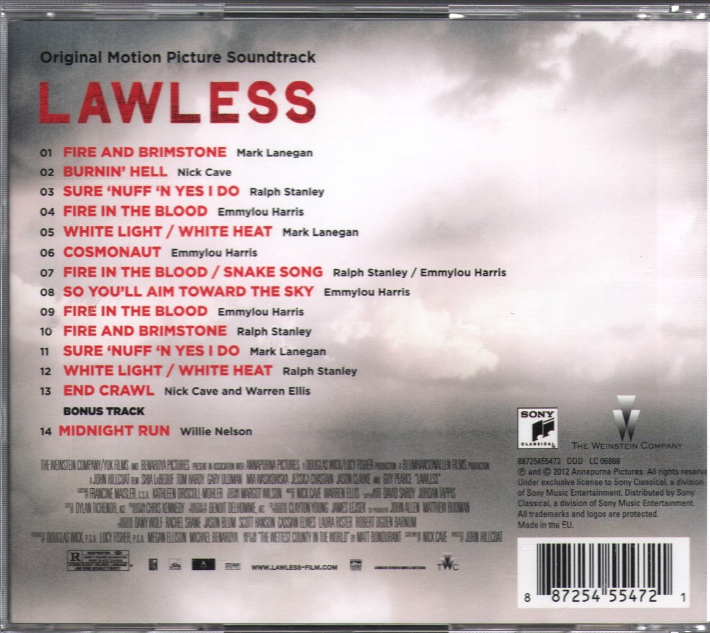 Lawless - Original Motion Picture Soundtrack - Cd