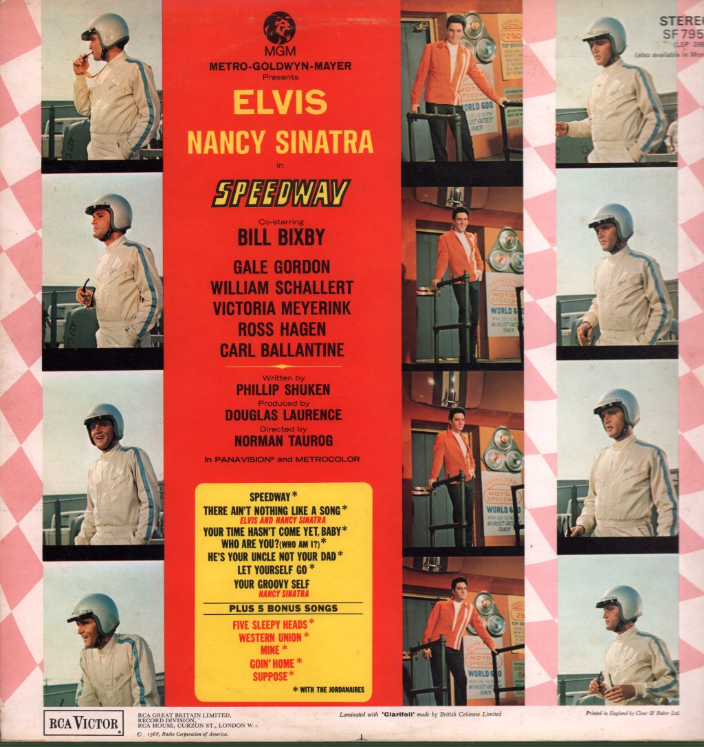 Elvis Presley - Speedway: Original Soundtrack Album - Lp