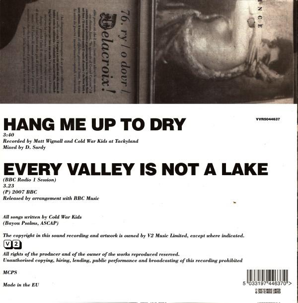 Cold War Kids - Hang Me Up To Dry - 7 Inch