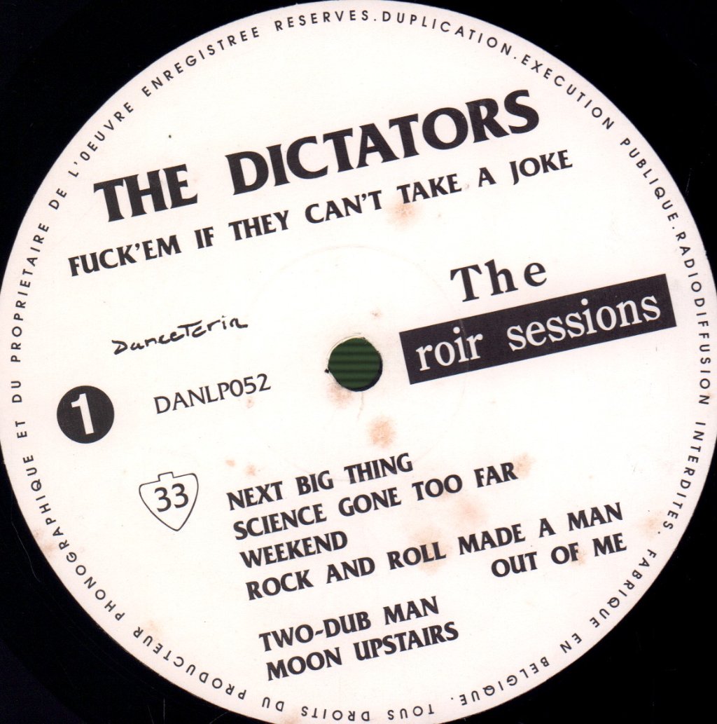 Dictators - Fuck 'Em If They Can't Take A Joke - Lp