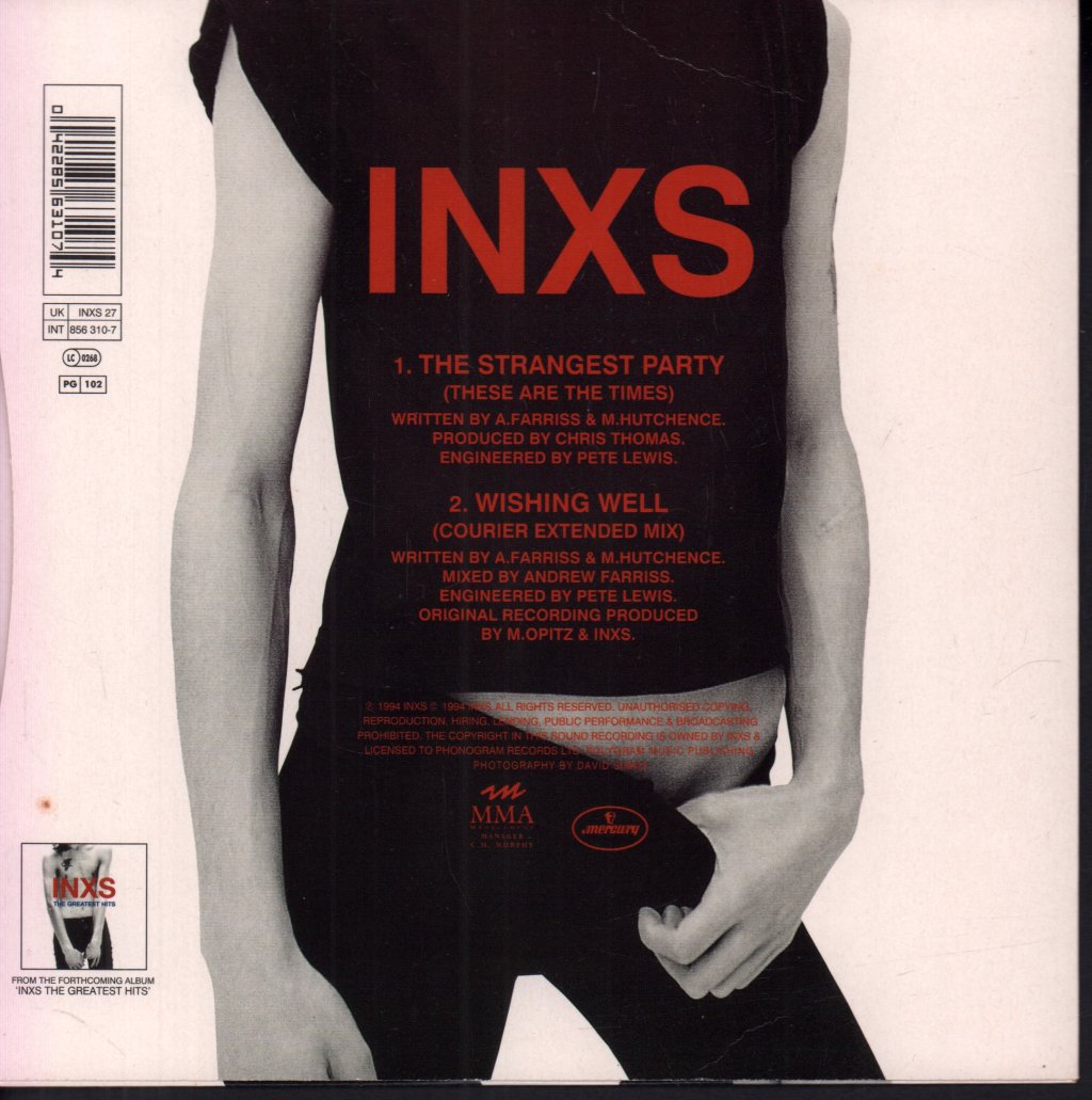 INXS - Strangest Party - 7 Inch