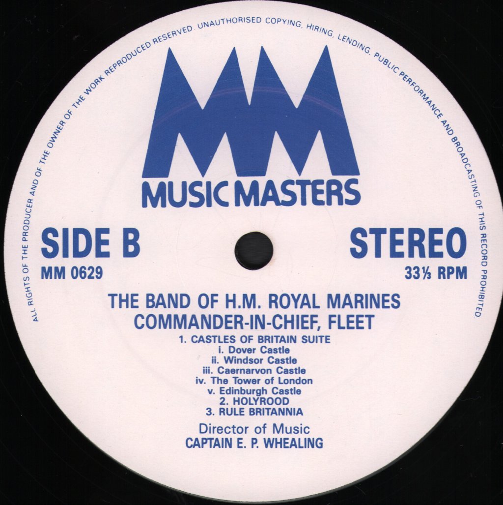 Band Of H.M. Royal Marines Commander-in-Chief Fleet - Volume 2 Featuring The Castles Of Britain Suite - Lp