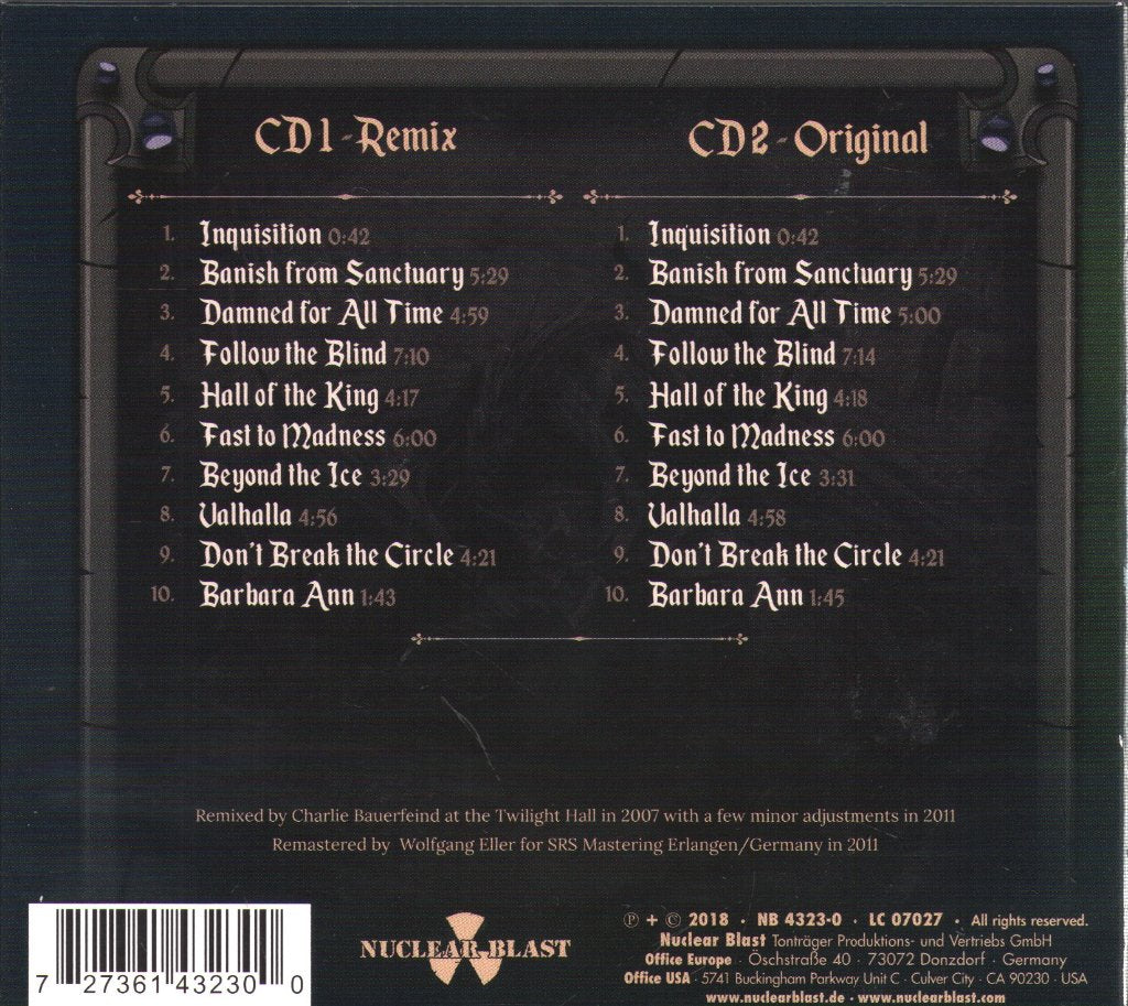 Blind Guardian - Follow The Blind - Cd Set