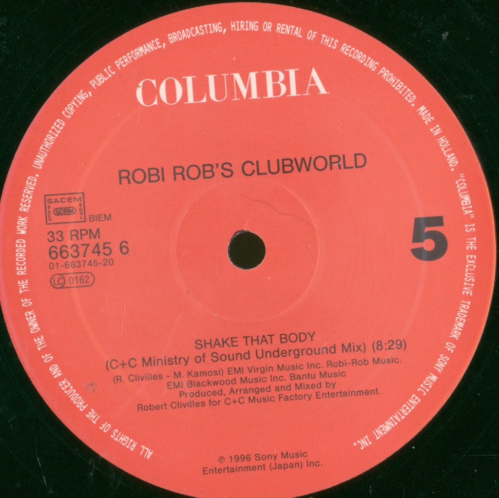 Robi Rob's Clubworld - Shake That Body - Triple 12 Inch