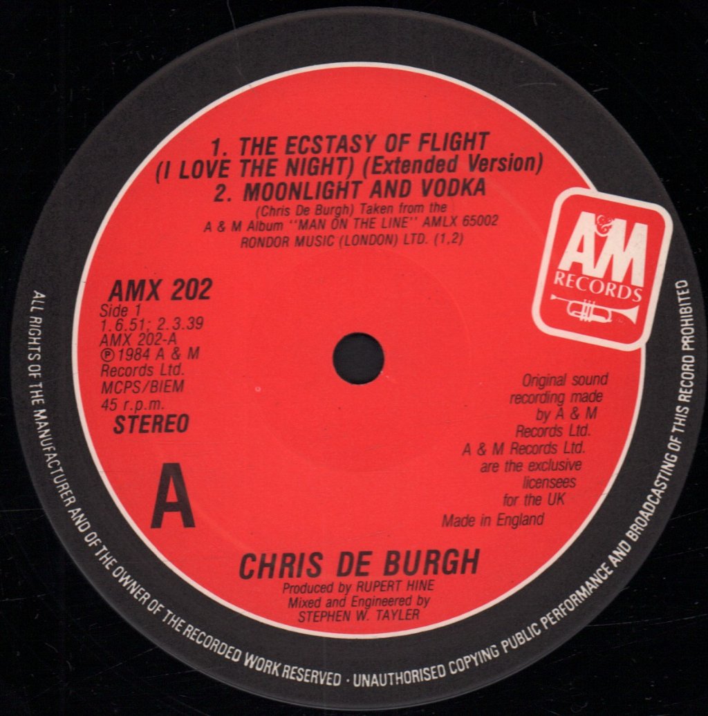 Chris De Burgh - I Love The Night - 12 Inch
