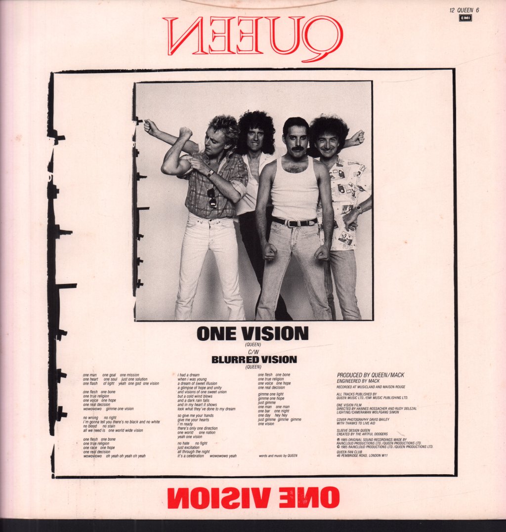 Queen - One Vision - 12 Inch