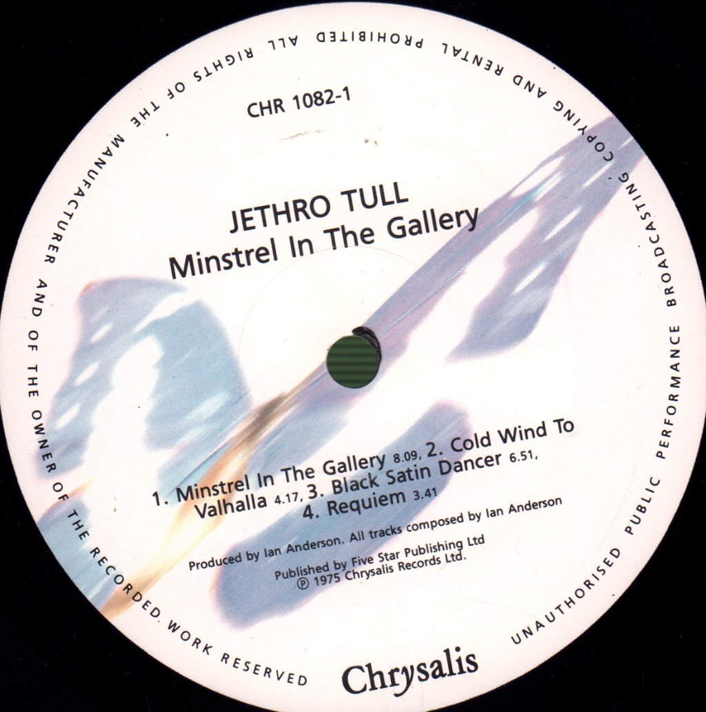 Jethro Tull - Minstrel In The Gallery - Lp
