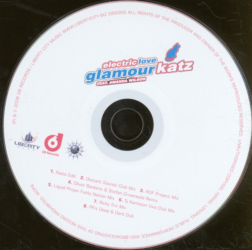 Glamour Katz Feat. Amanda Wilson - Electric Love - Cd