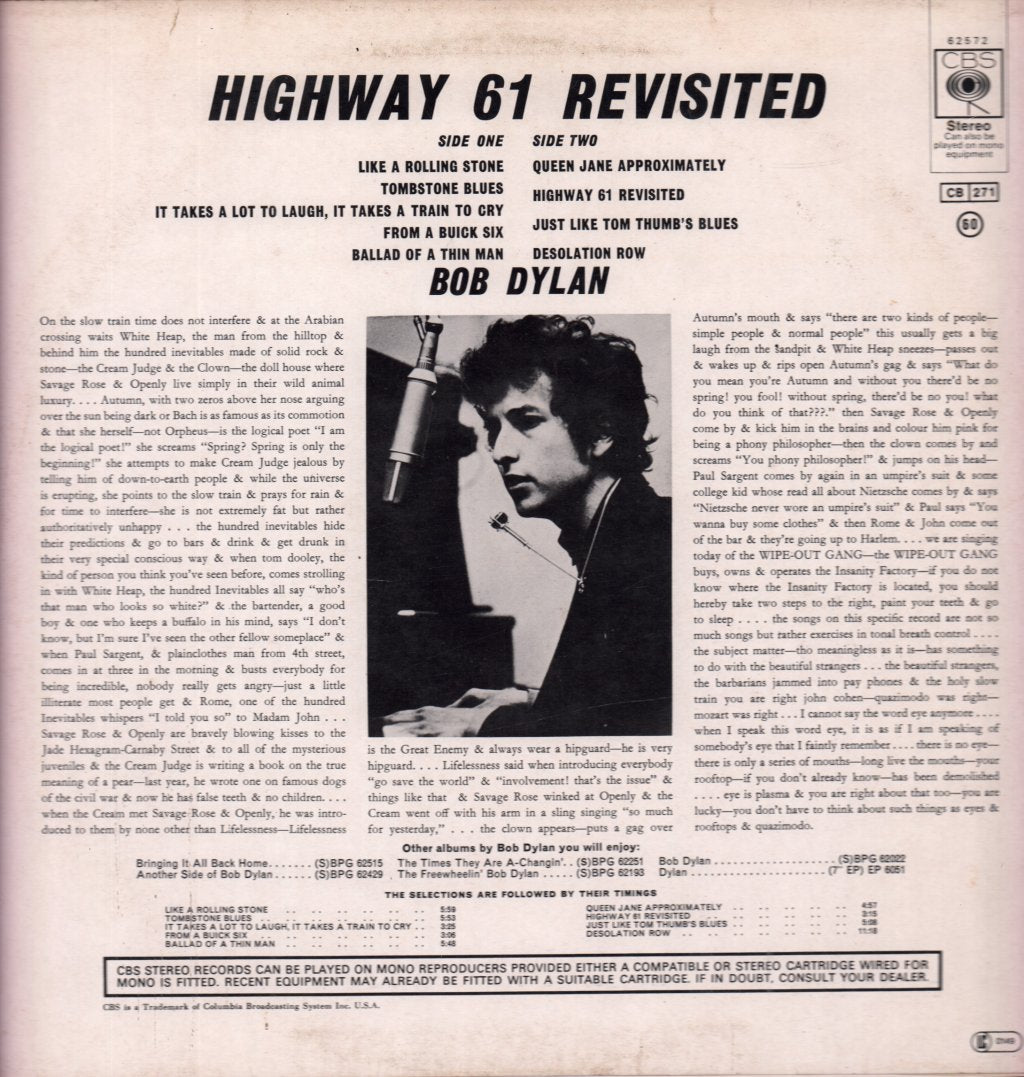 Bob Dylan - Highway 61 Revisited - Lp