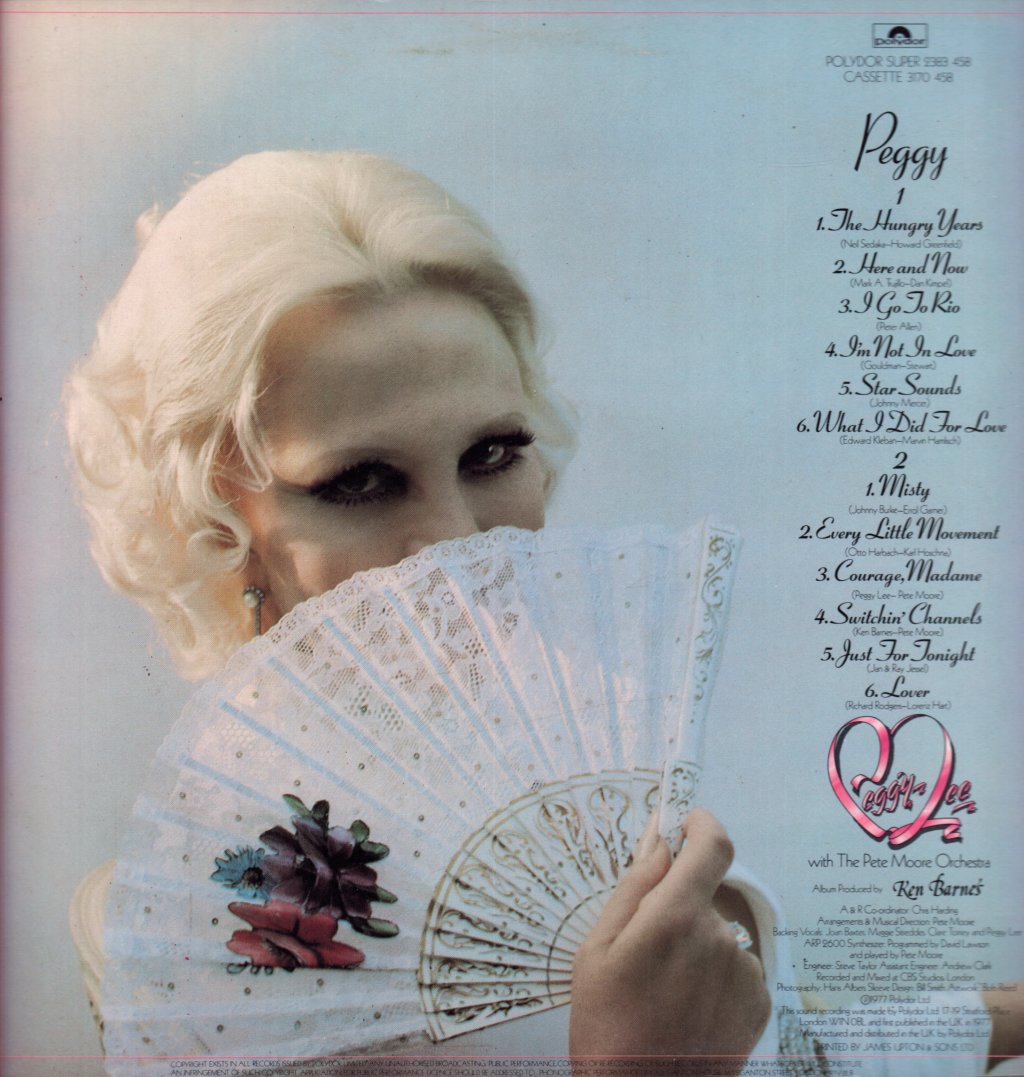 Peggy Lee - Peggy - Lp