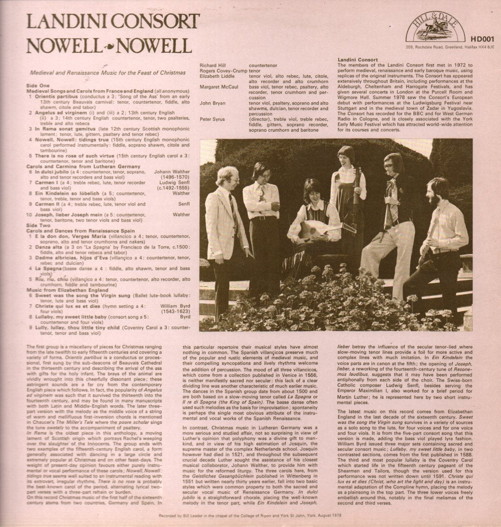 Landini Consort - Nowell Nowell - Lp